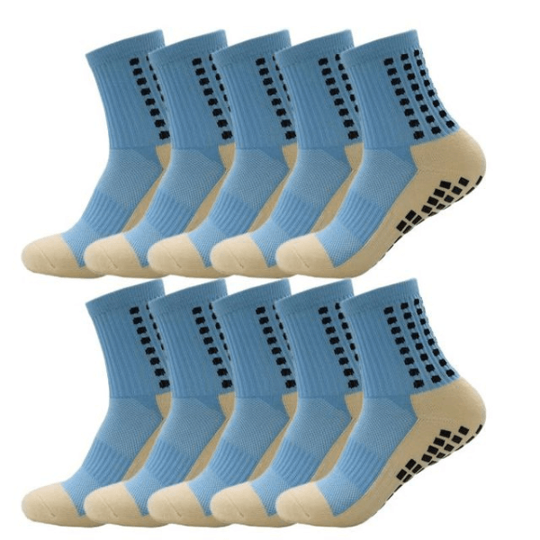 Kit com 10 Pares Meia Anti Derrapante Lisa