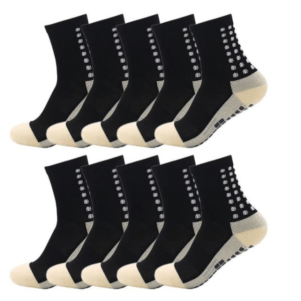 Kit com 10 Pares Meia Anti Derrapante Lisa