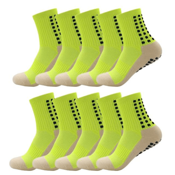 Kit com 10 Pares Meia Anti Derrapante Lisa